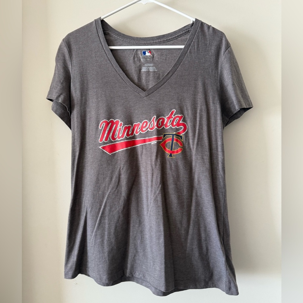 Minnesota Twins V-Neck Graphic Tee